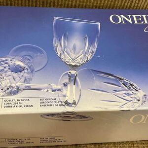 Onieda Capri Antonia Goblets Set of 4 10 1/2” New In Box